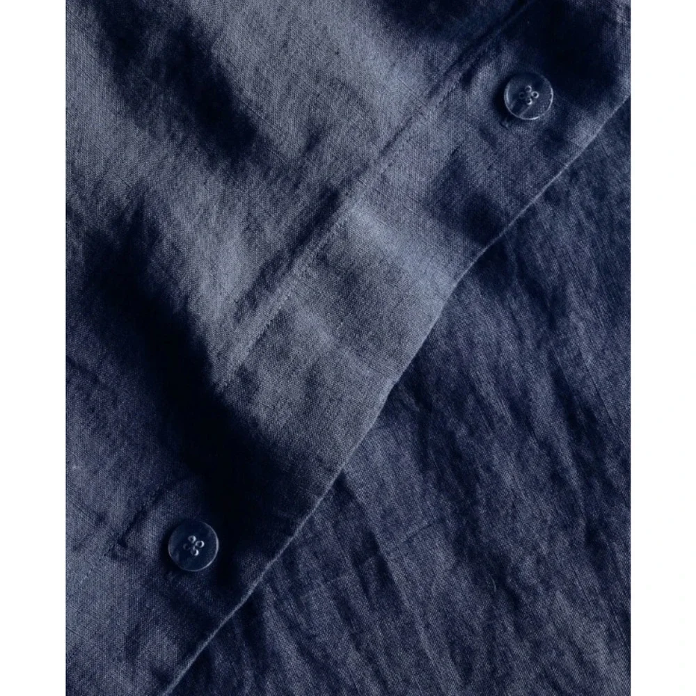 Quince Navy Blue Duvet Cover